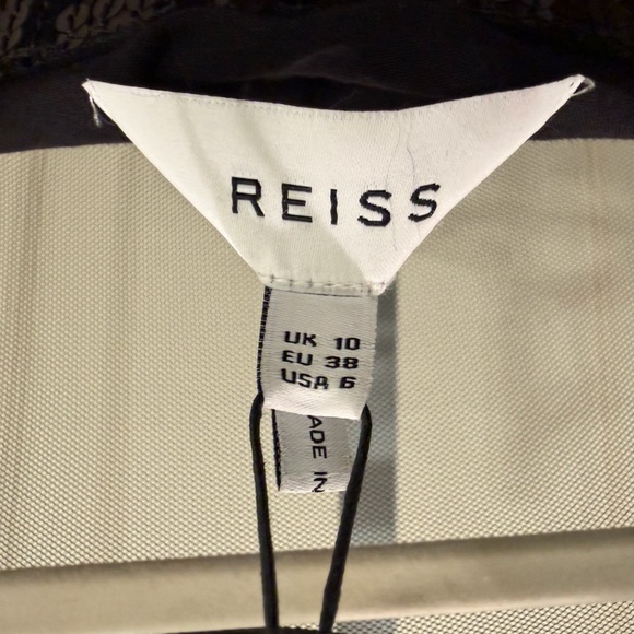 REISS‎ Josephine Sequin Fringe Dress In Black - Picture 6 of 6